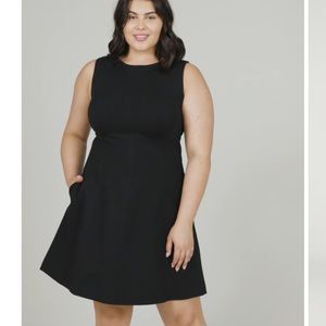 NWOT Spanx Perfect Fit and Flare Dress Black size L